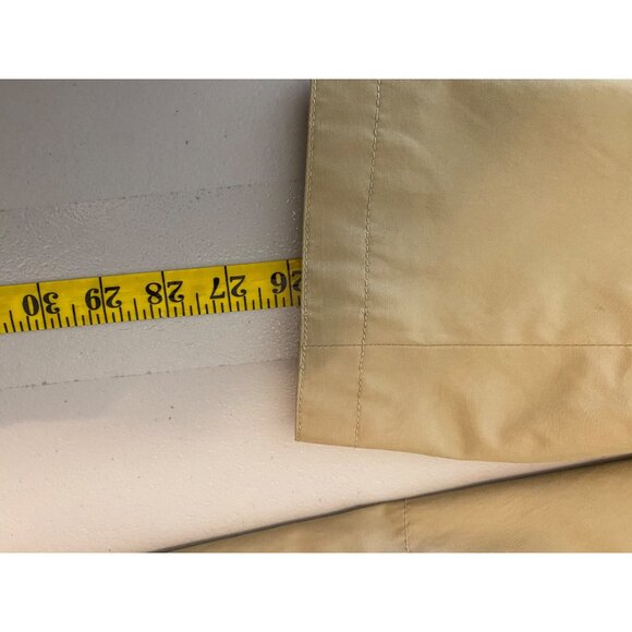 Michael Kors Trench Coat Beige Double-Breasted 39" Long Large - Picture 13 of 14